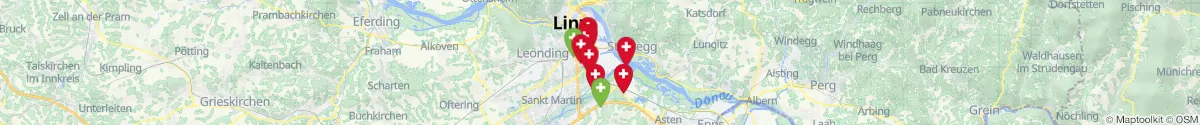 Map view for Pharmacies emergency services nearby Steyregg (Urfahr-Umgebung, Oberösterreich)